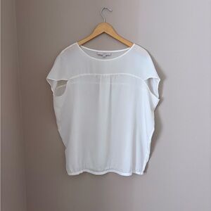 LOFT White Flowy Women’s Blouse size small